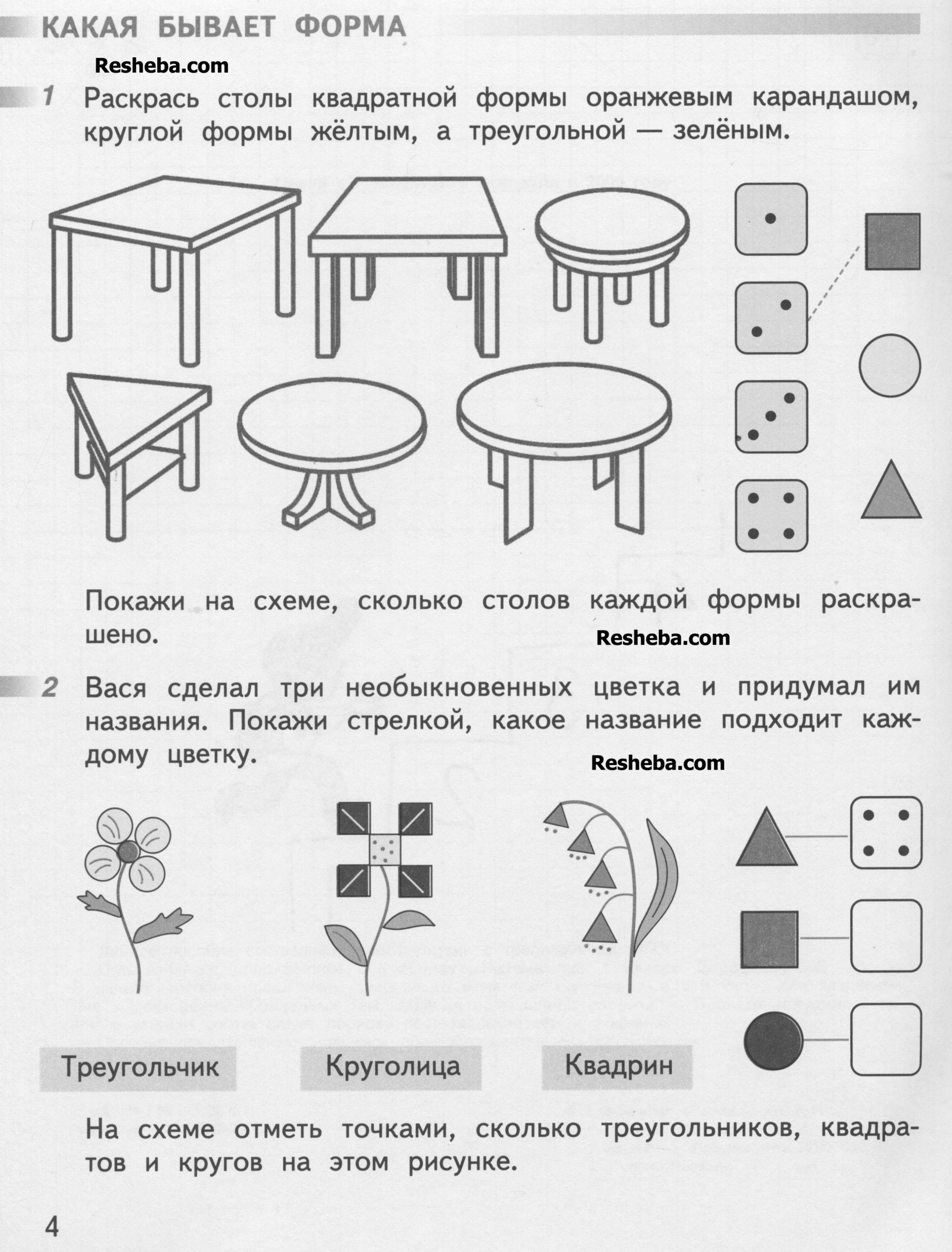 Часть 1. Задания из рабочей тетради: стр.4 - условие