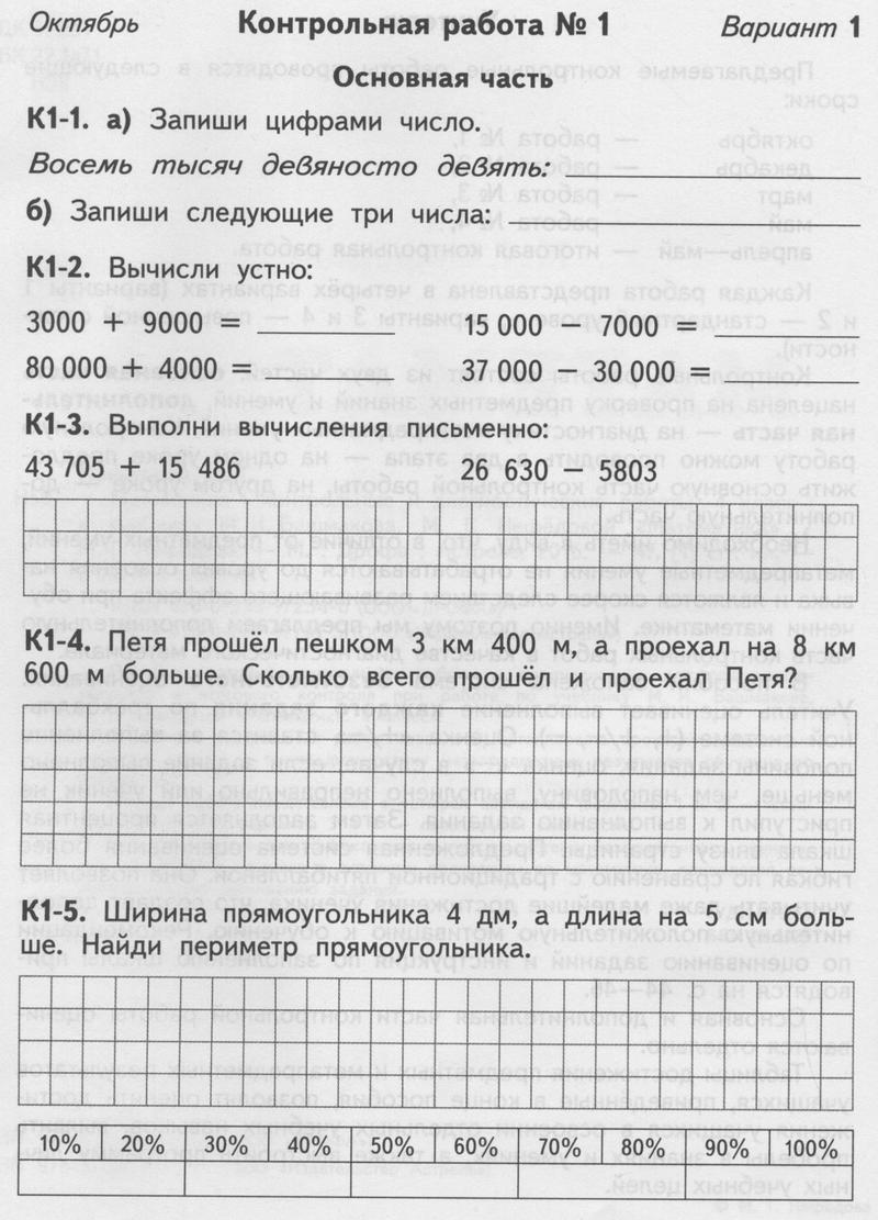 Контрольная работа №1. Основная часть: Вариант 1 - условие