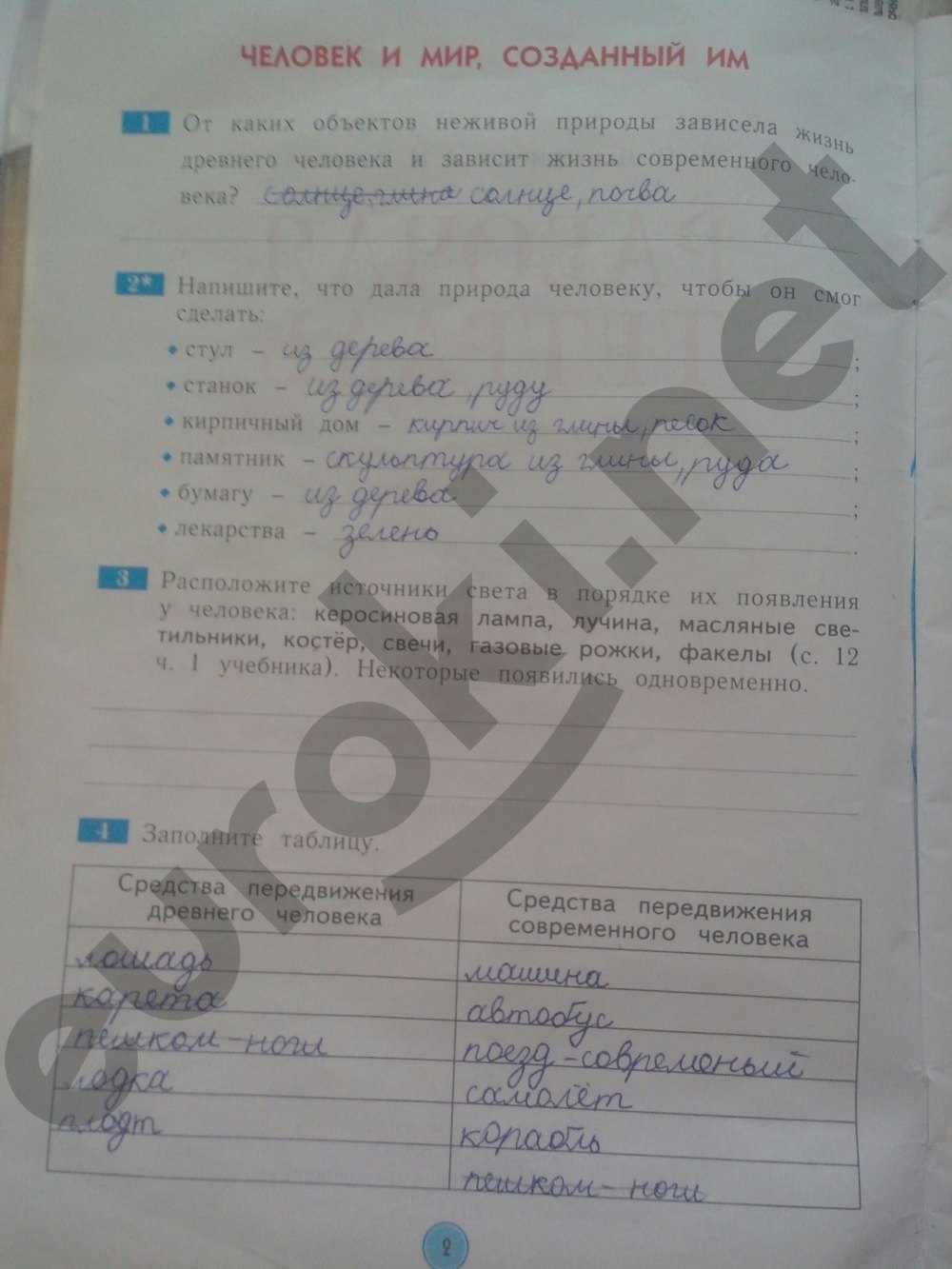 Задания. Часть 1: стр.2 - решебник №2