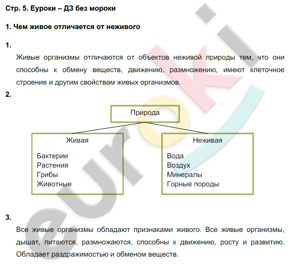 Задания из учебника: с.5 - решебник №1 Задания из учебника: с.5 - решебник №1