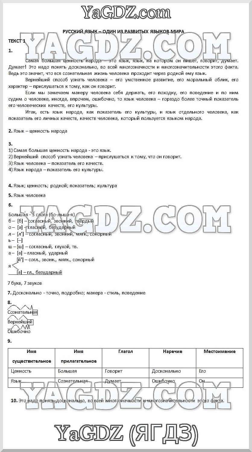 Задания из рабочей тетради: 1 - решение