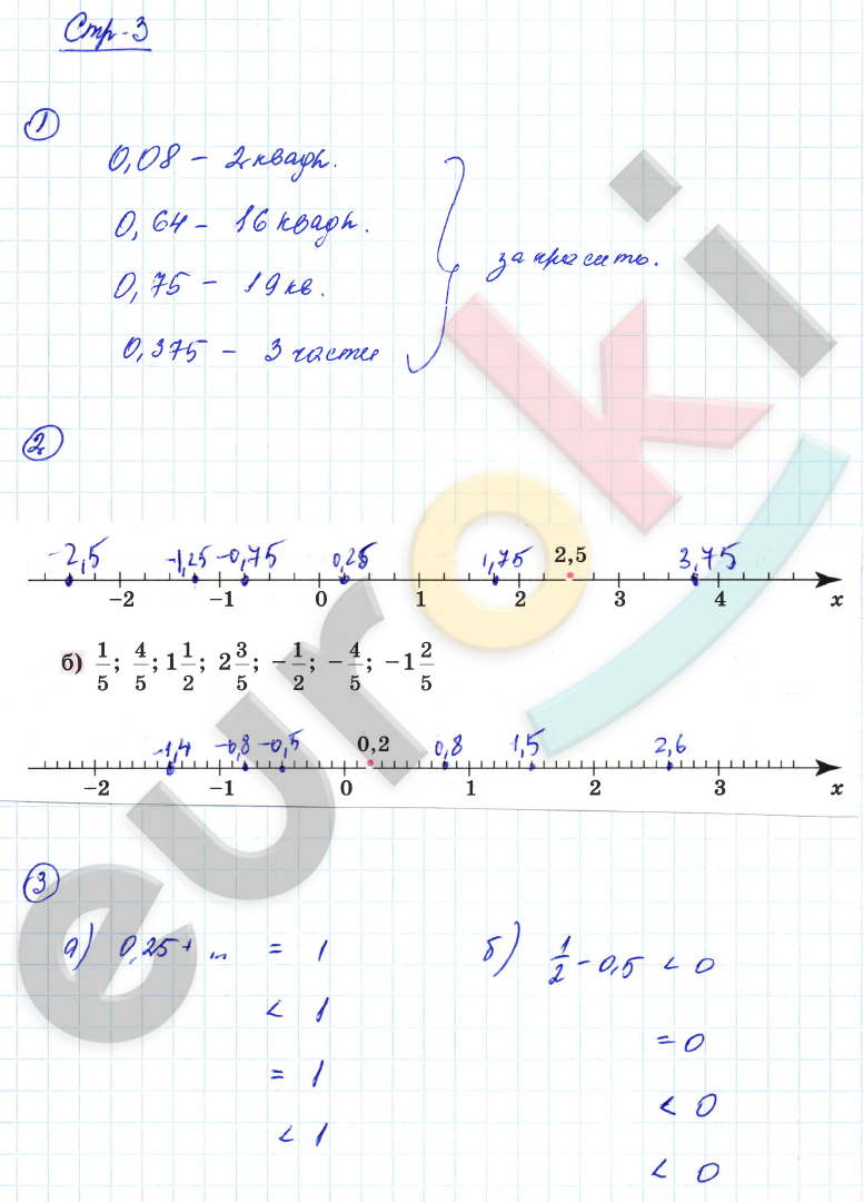 Задания из учебника: с.3  - решебник №1