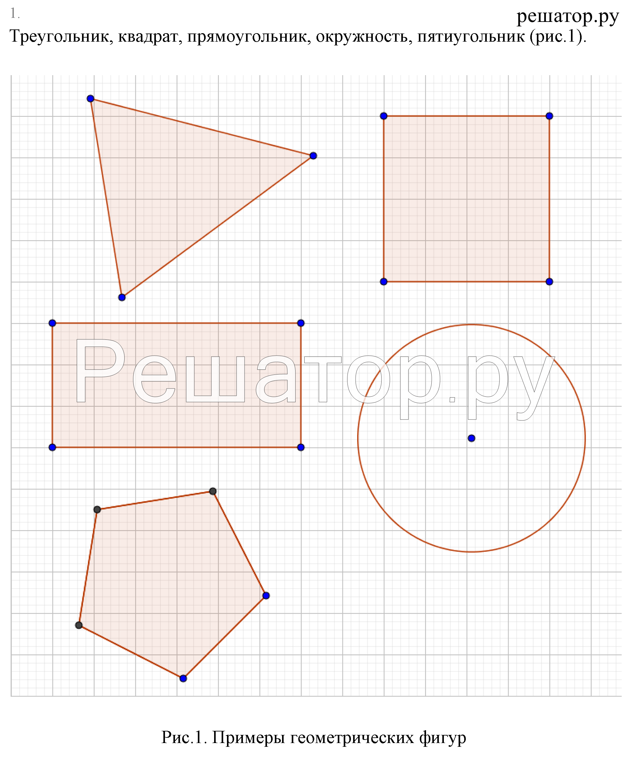 §1. Основные свойства простейших геометрических фигур.
Контрольные вопросы: 1 - решение
