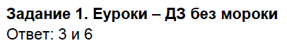 Контрольные диагностические  задачи: 1 - решение