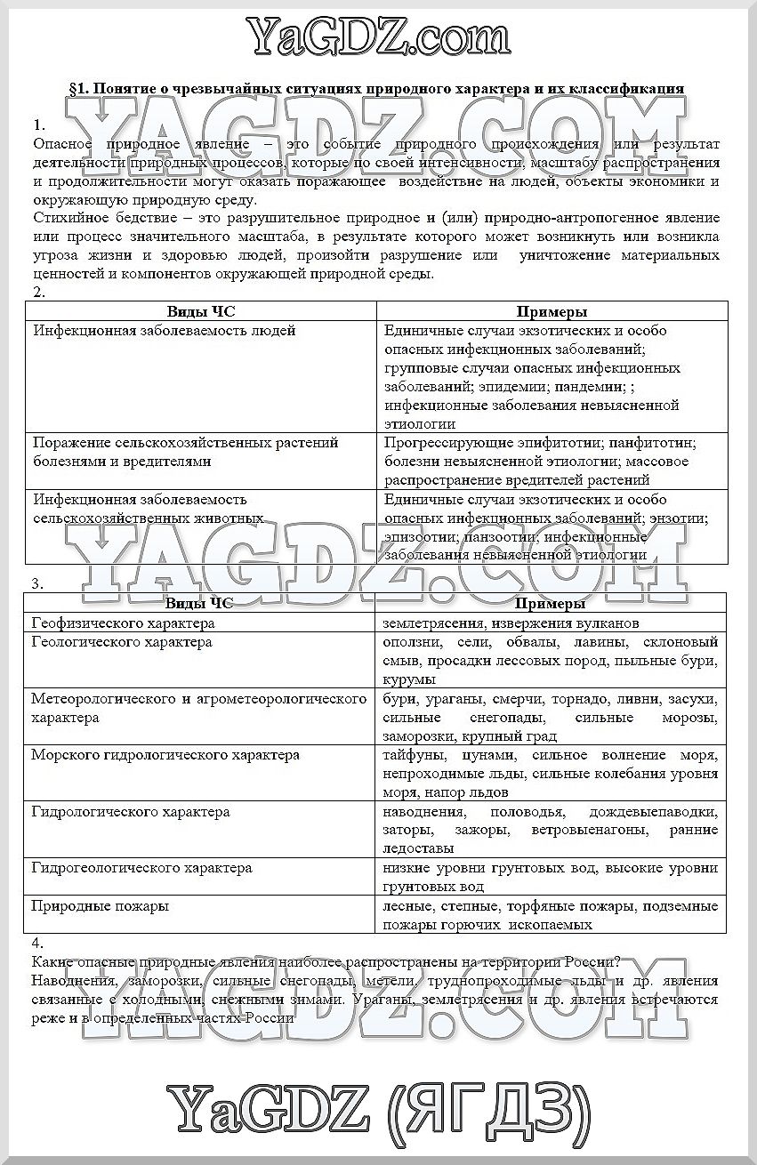 Задания: §1 - решебник №1 Задания: §1 - решебник №1