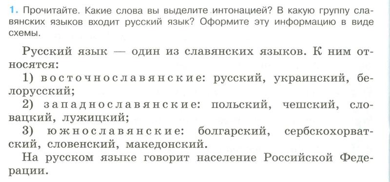 Упражнения из учебника: 1 - условие