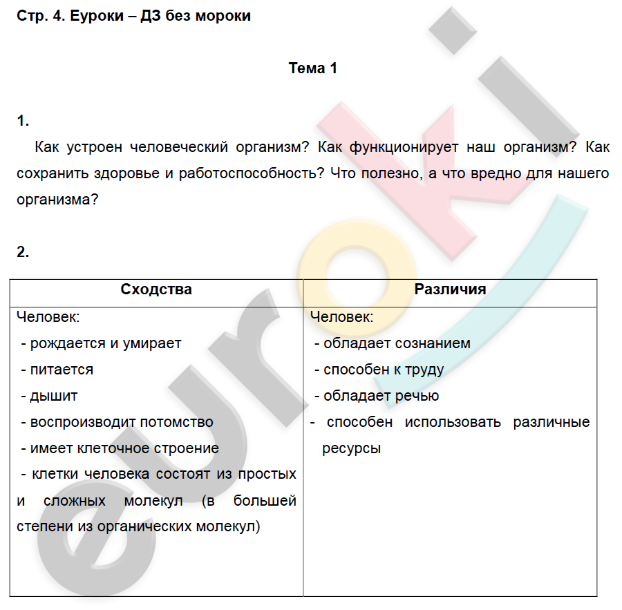 Задания из учебника: с.4 - решение